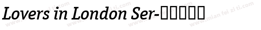 Lovers in London Ser字体转换